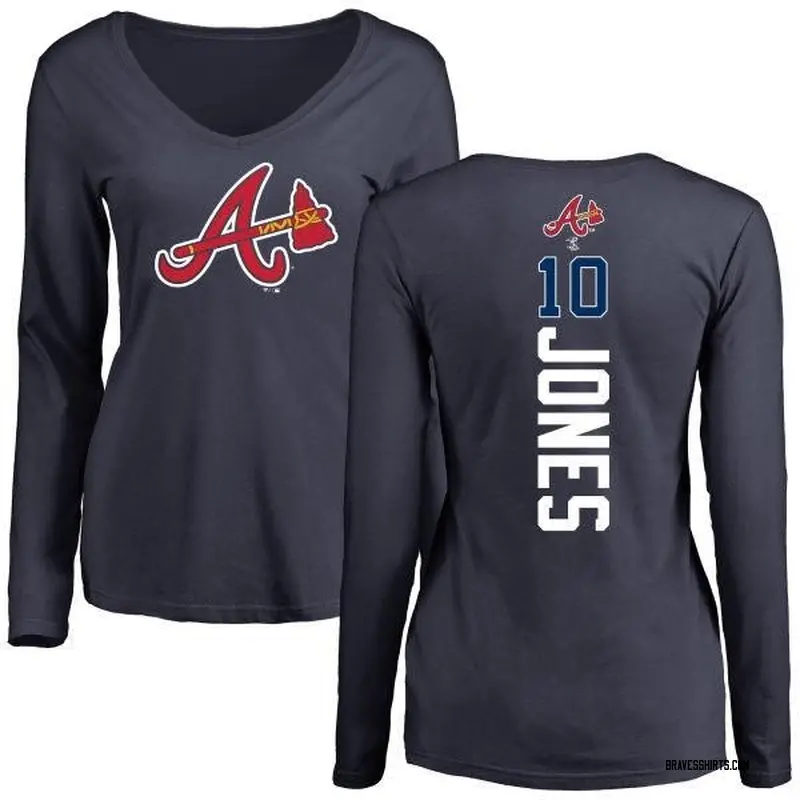 jones braves jersey navy
