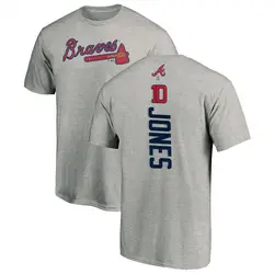 Chipper Jones Atlanta Braves Youth Backer T-Shirt - Ash