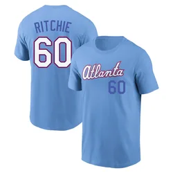 JR Ritchie Atlanta Braves Men's Light Blue 2026 City Connect Name & Number T-Shirt
