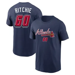 JR Ritchie Atlanta Braves Men's Navy 2025 Speedway Classic Name & Number T-Shirt
