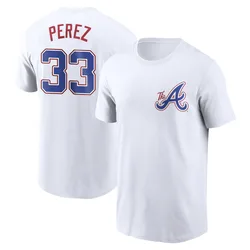 Martin Perez Atlanta Braves Men's White 2023 City Connect Name & Number T-Shirt