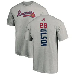 Matt Olson Atlanta Braves Men's Backer T-Shirt - Ash