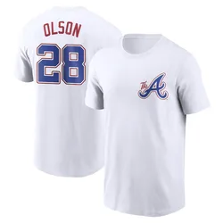 Matt Olson Atlanta Braves Men's White 2023 City Connect Name & Number T-Shirt