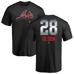 Matt Olson Atlanta Braves Youth Black Midnight Mascot T-Shirt -
