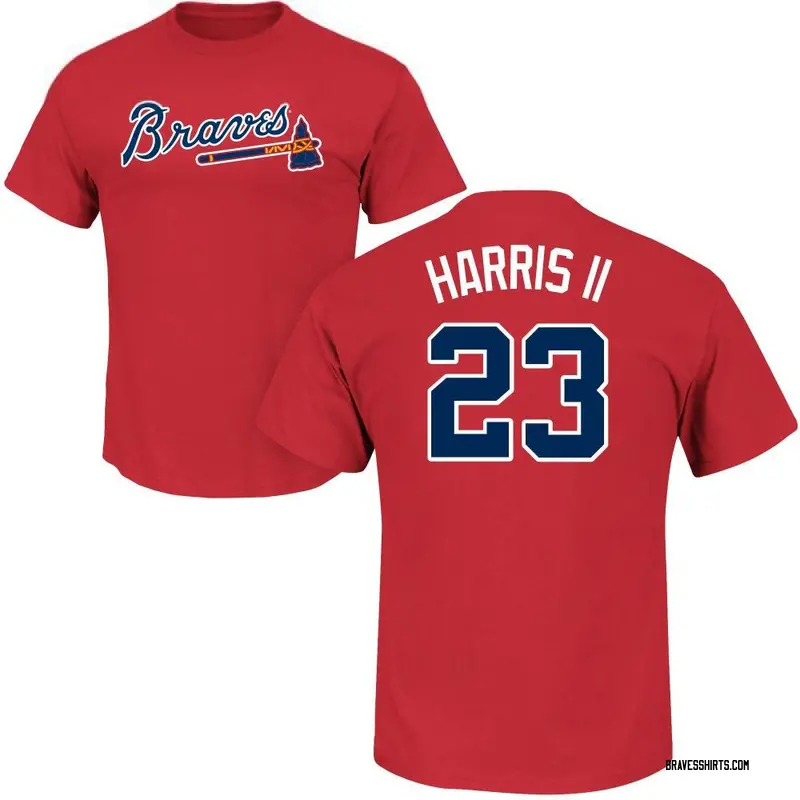 Michael Harris II Atlanta Braves Men's Red Roster Name & Number T